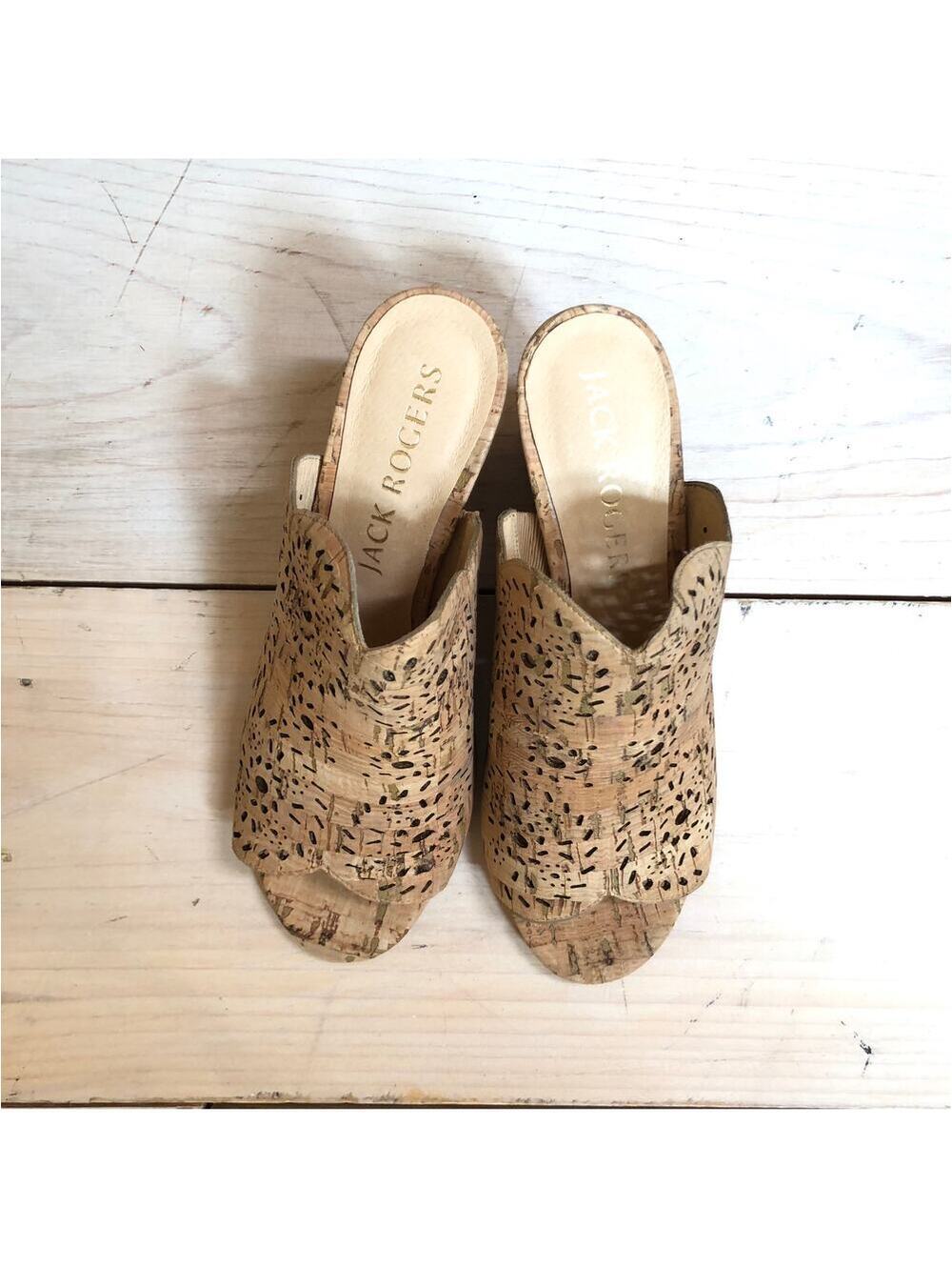 Jack Rogers NWOT Women's Ronnie Cork Wedge Sandals Size 6